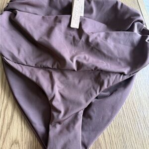 SKIMS Women's High-Waist Bikini Bottom in Brown